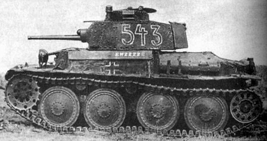 Легкий танк чешской постройки Pz-38 (t)