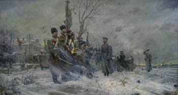 «Прощание Государя с Императорским конвоем» - картина современного художника Павла Рыженко