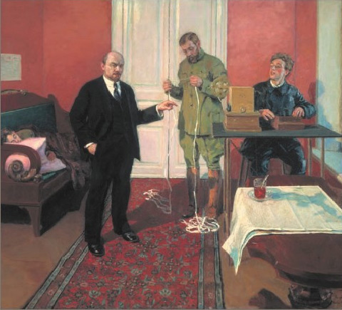 И. Э. Грабарь. В. И. Ленин у прямого провода. 1933 г.