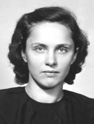  Л.В. Данилова в 1950-е гг.